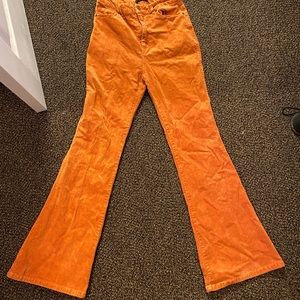 Forever 21 corduroy orange bell bottoms
